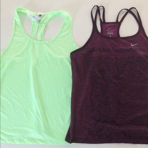 Nike/New Balance Athletic shirts.